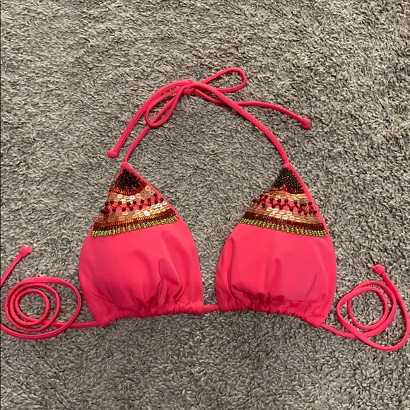 Victoria's Secret Other - Victoria’s Secret Embellished/Sequin Coral Bikini